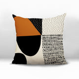 Daya Abstract Reversible Indoor/Outdoor Square Pillow