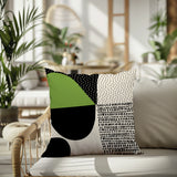 Daya Abstract Reversible Indoor/Outdoor Square Pillow
