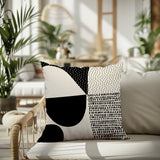 Daya Abstract Reversible Indoor/Outdoor Square Pillow