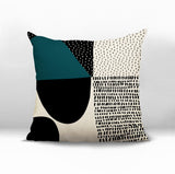 Daya Abstract Reversible Indoor/Outdoor Square Pillow