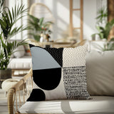 Daya Abstract Reversible Indoor/Outdoor Square Pillow