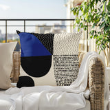 Daya Abstract Reversible Indoor/Outdoor Square Pillow