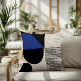Daya Abstract Reversible Indoor/Outdoor Square Pillow