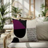 Daya Abstract Reversible Indoor/Outdoor Square Pillow