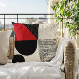 Daya Abstract Reversible Indoor/Outdoor Square Pillow