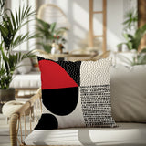 Daya Abstract Reversible Indoor/Outdoor Square Pillow