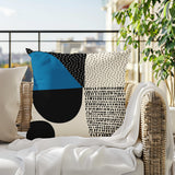 Daya Abstract Reversible Indoor/Outdoor Square Pillow