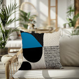 Daya Abstract Reversible Indoor/Outdoor Square Pillow