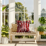 Spiro Patchwork  Indoor/Outdoor Reversible Square Pillow