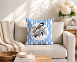 Chikadee Indoor/Outdoor Reversible Square Pillow