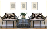 Rio Zebra Print Indoor/Outdoor Reversible Rectangular Pillow