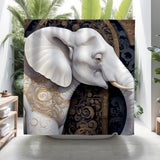 Decca Elephant Shower Curtain in Multicolor - view 2
