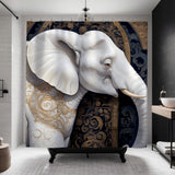 Decca Elephant Shower Curtain in Multicolor - view 3