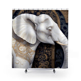 Decca Elephant Shower Curtain in Multicolor