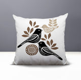 Della Bird Reversible Indoor/Outdoor Square Pillow