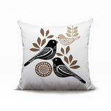 Della Bird Reversible Indoor/Outdoor Square Pillow