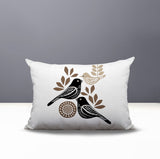 Della Bird Reversible Indoor/Outdoor Rectangle Pillow