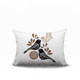 Della Bird Reversible Indoor/Outdoor Rectangle Pillow