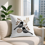 Della Bird Reversible Indoor/Outdoor Square Pillow