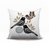 Della Bird Reversible Indoor/Outdoor Square Pillow