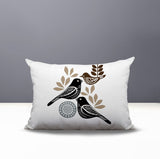 Della Bird Reversible Indoor/Outdoor Rectangle Pillow