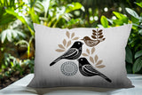 Della Bird Reversible Indoor/Outdoor Rectangle Pillow