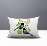 Della Bird Reversible Indoor/Outdoor Rectangle Pillow