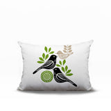 Della Bird Reversible Indoor/Outdoor Rectangle Pillow