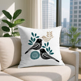 Della Bird Reversible Indoor/Outdoor Rectangle Pillow