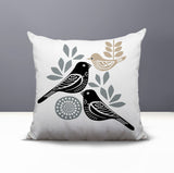 Della Bird Reversible Indoor/Outdoor Square Pillow