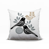 Della Bird Reversible Indoor/Outdoor Square Pillow