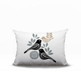 Della Bird Reversible Indoor/Outdoor Rectangle Pillow