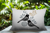 Della Bird Reversible Indoor/Outdoor Rectangle Pillow