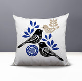 Della Bird Reversible Indoor/Outdoor Square Pillow