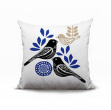 Della Bird Reversible Indoor/Outdoor Square Pillow