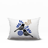 Della Bird Reversible Indoor/Outdoor Rectangle Pillow