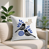 Della Bird Reversible Indoor/Outdoor Rectangle Pillow