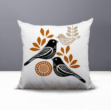 Della Bird Reversible Indoor/Outdoor Square Pillow