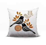 Della Bird Reversible Indoor/Outdoor Square Pillow