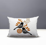 Della Bird Reversible Indoor/Outdoor Rectangle Pillow