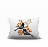 Della Bird Reversible Indoor/Outdoor Rectangle Pillow