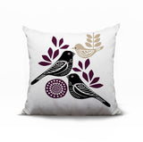 Della Bird Reversible Indoor/Outdoor Square Pillow