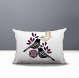 Della Bird Reversible Indoor/Outdoor Rectangle Pillow