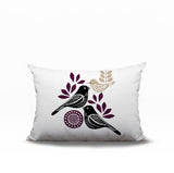 Della Bird Reversible Indoor/Outdoor Rectangle Pillow
