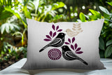 Della Bird Reversible Indoor/Outdoor Rectangle Pillow