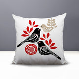 Della Bird Reversible Indoor/Outdoor Square Pillow