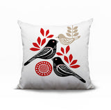 Della Bird Reversible Indoor/Outdoor Square Pillow