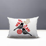 Della Bird Reversible Indoor/Outdoor Rectangle Pillow