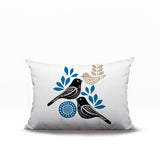 Della Bird Reversible Indoor/Outdoor Rectangle Pillow