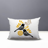 Della Bird Reversible Indoor/Outdoor Rectangle Pillow